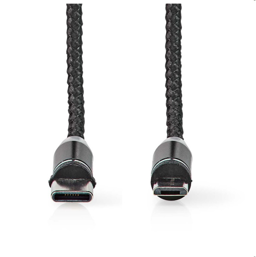 ΚΑΛΩΔΙΟ USB HIGH-SPEED A - MICRO B USB/ USB-C 2m ΜΕ ΜΑΓΝΗΤΙΚΟ ΑΚΡΟ  NEDIS CCGB60630BK20