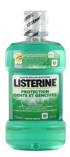 LISTERINE 250ml - (TEETH & GUM PROTECTION / FRESH MINT)