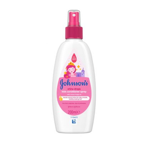 Johnsons Kids Spray Conditioner 200ml - Shiny Drops