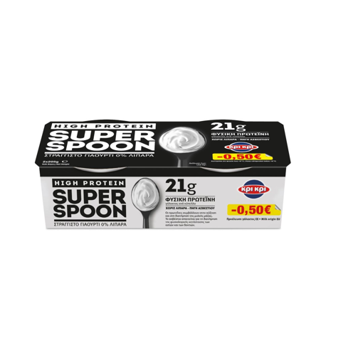 ΚΡΙ ΚΡΙ HIGH PROTEIN SUPER SPOON (2x205g) - (Φυσική Πρωτεϊνη)