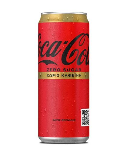 COCA COLA ZERO 330gr - (ΧΩΡΙΣ ΚΑΦΕΪΝΗ)