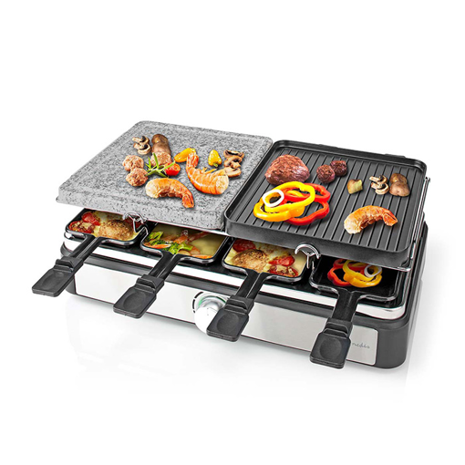 ΗΛΕΚΤΡΙΚΗ ΨΗΣΤΑΡΙΑ RACLETTE 8 ΑΤΟΜΩΝ 1.400W NEDIS FCRA300FBK8