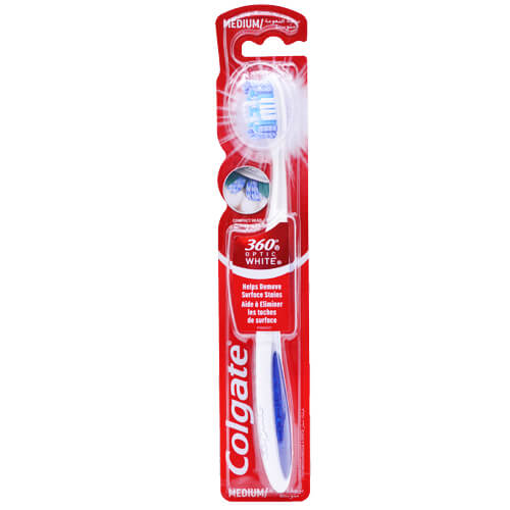 COLGATE ΟΔΟΝΤΟΒΟΥΡΤΣΑ 360o - (MEDIUM OPTIC WHITE)