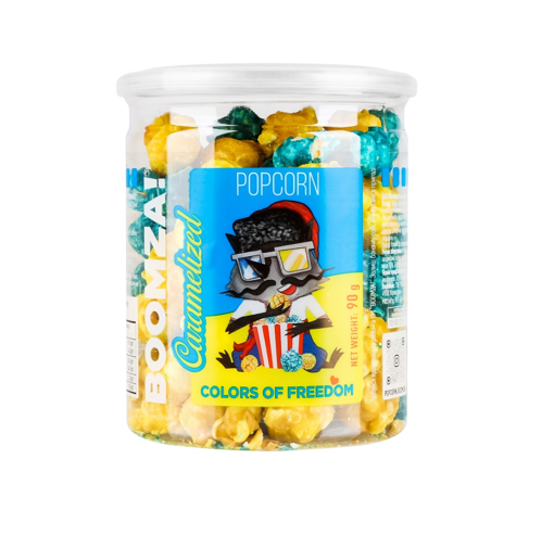 BOOMZA CARAMELIZED POPCORN 90g - (COLORS OF FREEDOM)