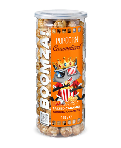 BOOMZA CARAMELIZED POPCORN 170g - (SALTED CARAMEL)