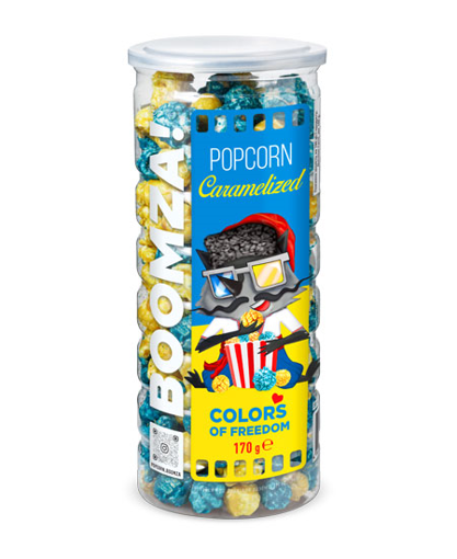 BOOMZA CARAMELIZED POPCORN 170g - (COLORS OF FREEDOM)