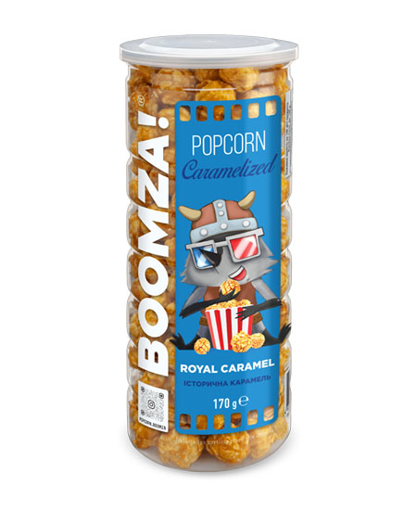 BOOMZA CARAMELIZED POPCORN 170g - (ROYAL CARAMEL)