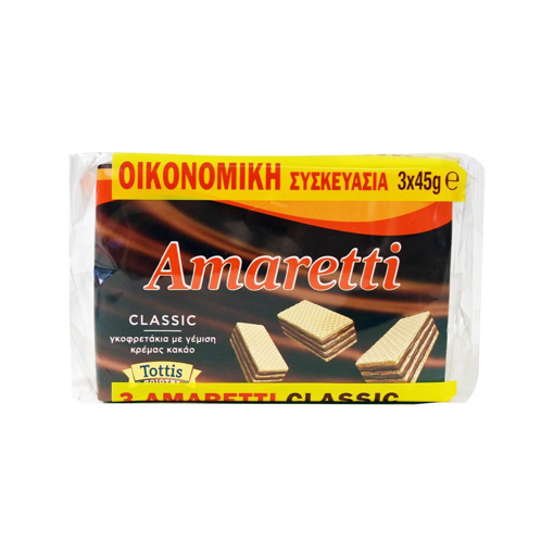 AMARETTI ΓΚΟΦΡΕΤΑ (3x45g) - (ΚΡΕΜΑ ΚΑΚΑΟ)