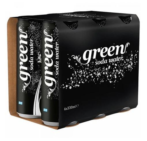 GREEN SODA WATER 6x330ml