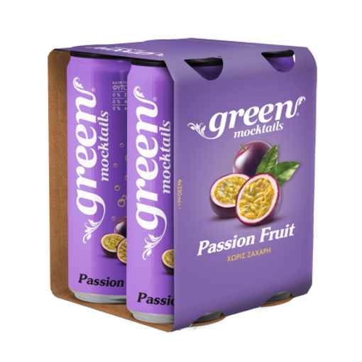 GREEN MOCKTAILS PASSION FRUIT 330ml - (4PACK)