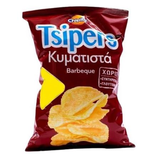 TSIPERS ΠΑΤΑΤΑΚΙΑ ΚΥΜΑΤΙΣΤΑ BBQ 45gr