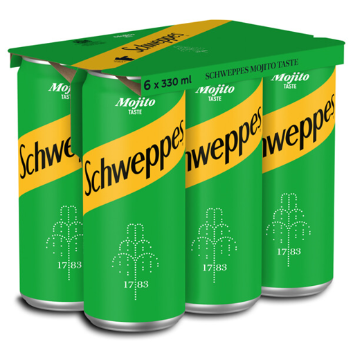 SCHWEPPES MOJITO 330ml (6τεμ)