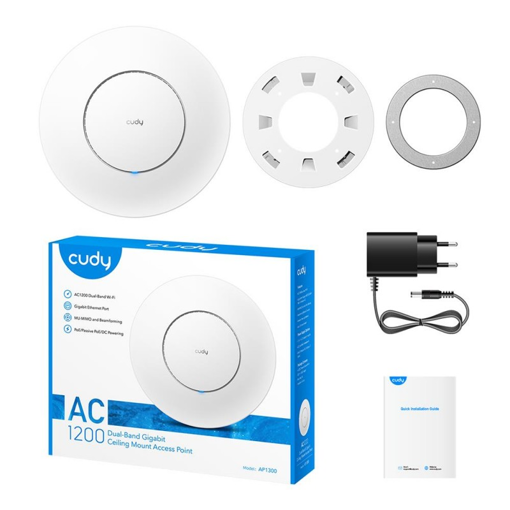 CUDY AP1300 DUAL BAND WIFI ACCESS POINT ΟΡΟΦΗΣ,BEAMFORMING,MMO,POE