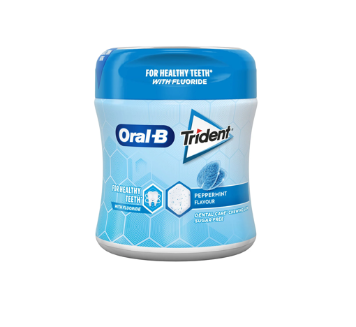 TRIDENT ORAL-B ΤΣΙΧΛΕΣ PEPPERMINT 68gr - ΜΕΝΤΑ/ΜΠΛΕ