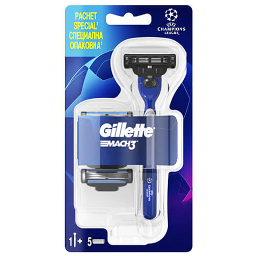 GILLETTE ΞΥΡΑΦΑΚΙΑ MACH 3 - (ΜΗΧΑΝΗ + 5 ΑΝΤΑΛ/ΚΑ)