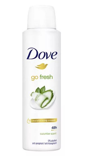 DOVE ΑΠΟΣΜΗΤΙΚΟ SPRAY 48h 150ml - (GO FRESH CUCUMBER)