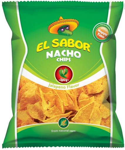 EL SABOR NACHOS 100gr. - (JALAPENO)