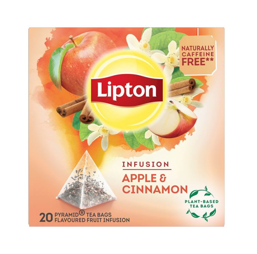 LIPTON ΤΣΑΙ ΠΥΡΑΜΙΔΑ 20x1,5g - (APPLE & CINNAMON)