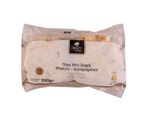 ΠΙΤΕΣ ΜΙΝΙ SNACK ΨΗΜΕΝΕΣ ΚΑΤΕΨΥΓΜΕΝΕΣ (10τμχ) 350g