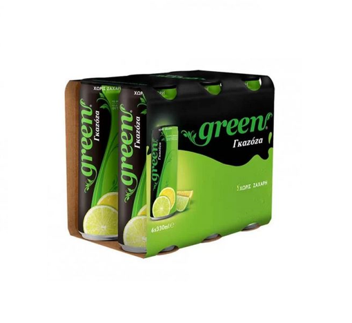 GREEN ΓΚΑΖΟΖΑ 330ml - (6 PACK)