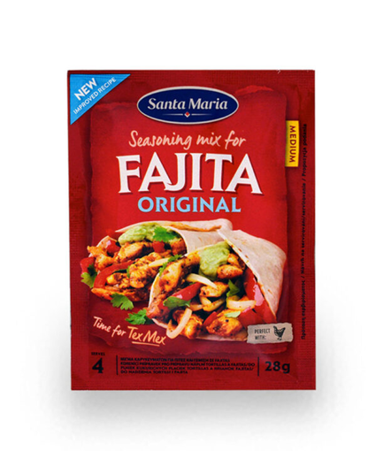 FAJITA SEASONING MIX SANTA MARIA 28GR,X20TEM.