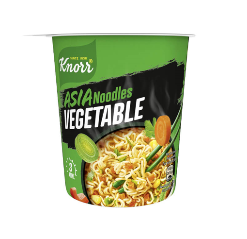 KNORR SNACK POT NOODLES ΛΑΧΑΝΙΚΩΝ 8x65ΓΡ