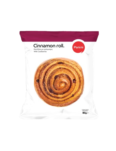 PANINI CINAMMON ROLL ΜΕ CRANBERRIES 80g