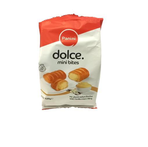 PANINI DOLCE MINI BITES ΚΡΕΜΑ ΒΑΝΙΛΙΑ 120g