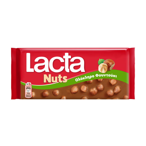 LACTA NUTS ΣΟΚΟΛΑΤΑ 100g - (ΟΛΟΚΛΗΡΟ ΦΟΥΝΤΟΥΚΙ)