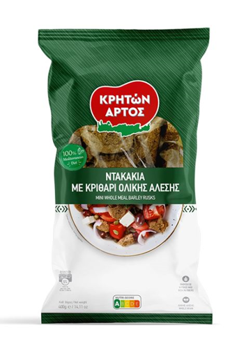 ΝΤΑΚΑΚΙΑ ΚΡΗΤΩΝ ΑΡΤΟΣ 400g - (ΚΡΙΘΑΡΙ ΟΛΙΚΗΣ ΑΛΕΣΗΣ)