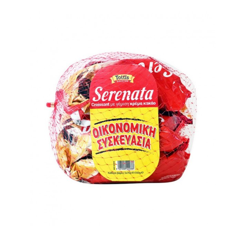 SERENATA ΚΡΟΥΑΣΑΝ ΚΡΕΜΑ ΚΑΚΑΟ 70g (5+1 ΔΩΡΟ) ΔΙΧΤΥ