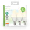 ΛΑΜΠΑ LED E14 CANDLE 4.9W, ΘΕΡΜΟ ΛΕΥΚΟ ΦΩΣ ΚΑΙ 470 LUMEN ΣΕ ΣΥΣΚΕΥΑΣΙΑ 3ΤΜΧ NEDIS LBE14C352P3