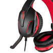 GAMING HEADSET ΜΑΥΡΟ ΜΕ ΡΥΘΜΙΖΟΜΕΝΟ ΜΙΚΡΟΦΩΝΟ ΚΑΙ ΚΟΚΚΙΝΟ LED ΦΩΤΙΣΜΟ NOD GROUND POUNDER