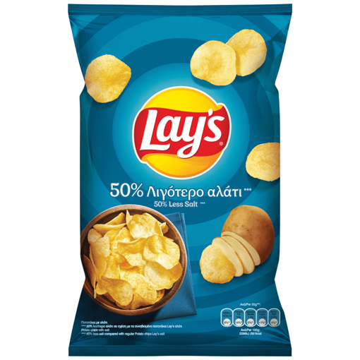 LAYS 50% ΛΙΓΟΤΕΡΟ ΑΛΑΤΙ 130g