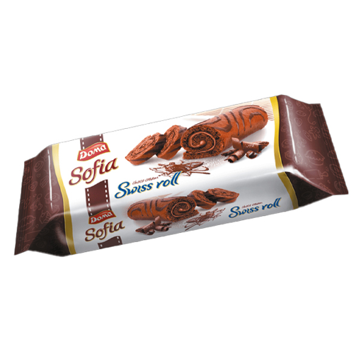 DOMA SOFIA SWISS ROLL 200gr. - (ΚΑΚΑΟ ΜΕ ΚΑΚΑΟ)