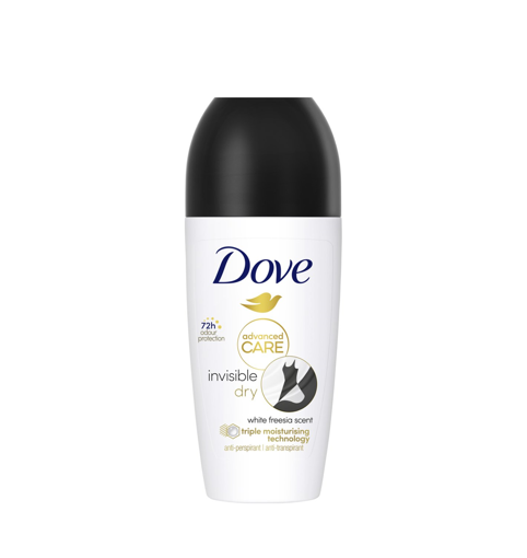 DOVE ΑΠΟΣΜΗΤΙΚΟ ROLL ON ADVANCED CARE 72h 50ml - (INVISIBLE)