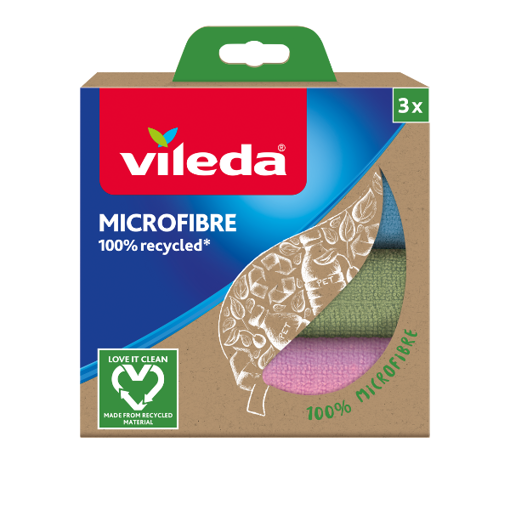 VILEDA ΠΕΤΣΕΤΕΣ MICROFIBRE 100% RECYCLED (3TMX)