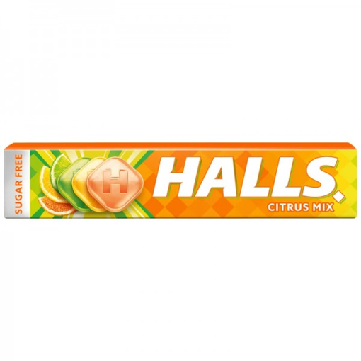 HALLS CITRUS MIX ΚΑΡΑΜΕΛΕΣ ΧΩΡΙΣ ΖΑΧΑΡΗ 32gr