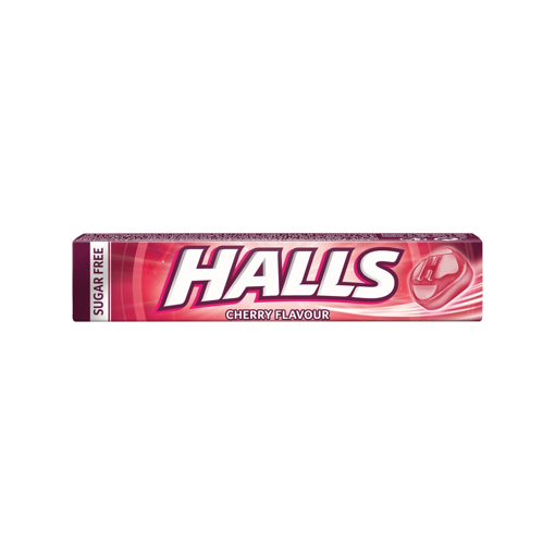 HALLS CHERRY ΚΑΡΑΜΕΛΕΣ ΧΩΡΙΣ ΖΑΧΑΡΗ (28gr)