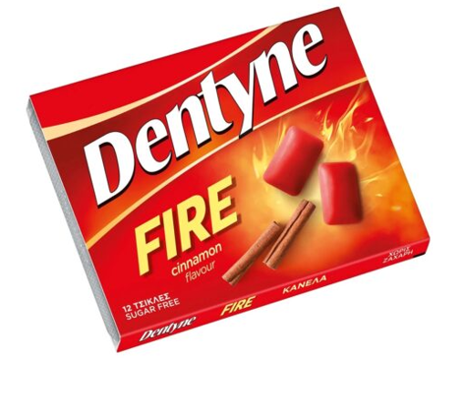 DENTYNE FIRE CINNAMON ΤΣΙXΛΕΣ ΧΩΡΙΣ ΖΑΧΑΡΗ (16.8g)