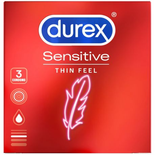 DUREX  SENSITIVE ΠΡΟΦΥΛΑΚΤΙΚΑ THIN FEEL 3τμχ