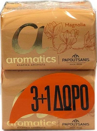 AROMATICS ΣΑΠΟΥΝΙ MAGNOLIA 125gr. - (3+1 ΔΩΡΟ)