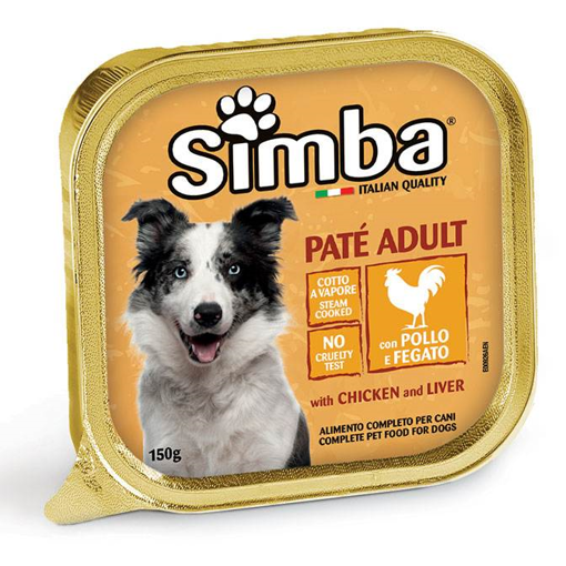 SIMBA ΣΚΥΛΟΤΡΟΦΗ PATE 150gr. - (POLLO E FEGATO)