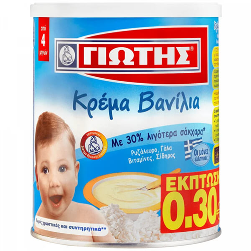 ΓΙΩΤΗΣ ΚΡΕΜΑ ΒΑΝΙΛΙΑ 300gr. - (-0,30€)