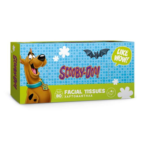 ΧΑΡΤΟΜΑΝΤΗΛΑ FACIAL SCOOBY DOO 4ΦΥΛΛΑ (80ΤΜΧ)