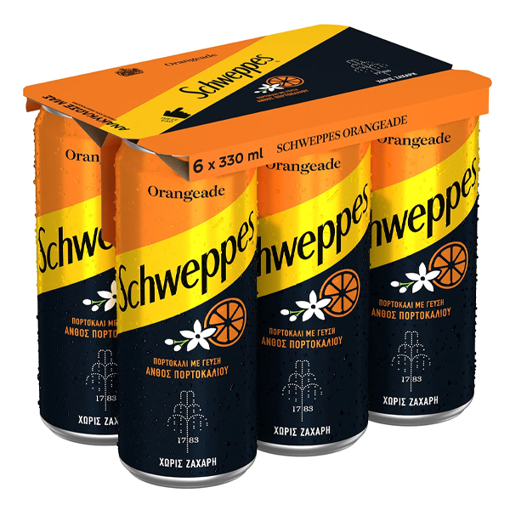 SCHWEPPES ΠΟΡΤΟΚΑΛΙ ΜΕ ΑΝΘΟΣ ΠΟΡΤΟΚΑΛΙΟΥ 330ml (6τεμ)