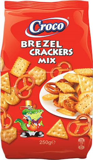 CROCO CRACKERS BREZEL MIX 250gr.