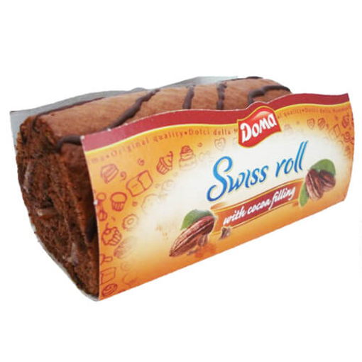 DOMA SWISS ROLL 115gr. - (ΚΑΚΑΟ ΜΕ ΚΑΚΑΟ)