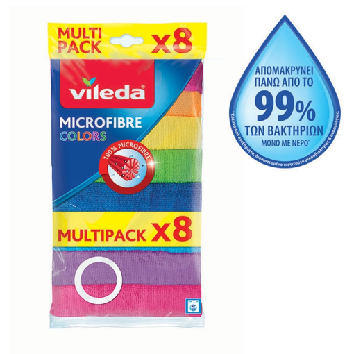 VILEDA ΠΕΤΣΕΤΕΣ MICROFIBRE COLORS (8TMX)