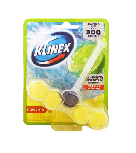 KLINEX WC BLOCK (ΠΡΑΣΙΝΟ ΛΕΜΟΝΙ) 50g